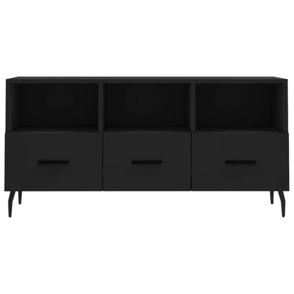 TV-skab Sort 102x36x50 cm Træ Materiale