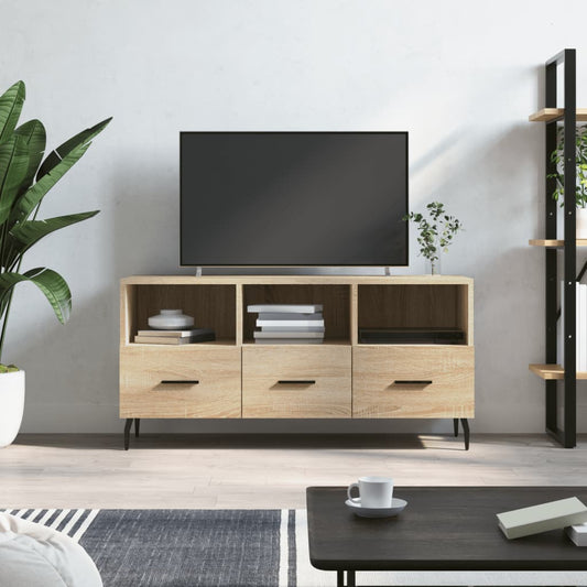 Tv-møbel Sonoma eg 102x36x50 cm træmateriale