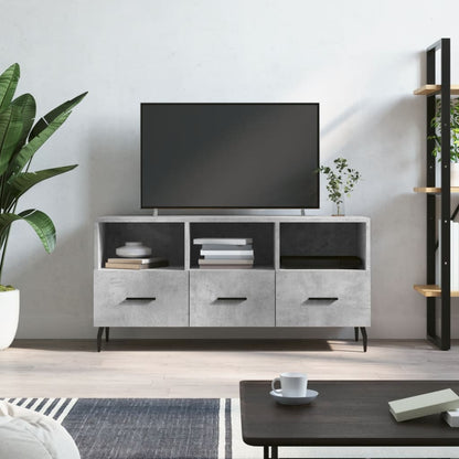 TV-Schrank Betongrau 102x36x50 cm Holzwerkstoff