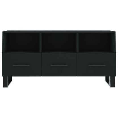 TV-skab Sort 102x36x50 cm Træ Materiale