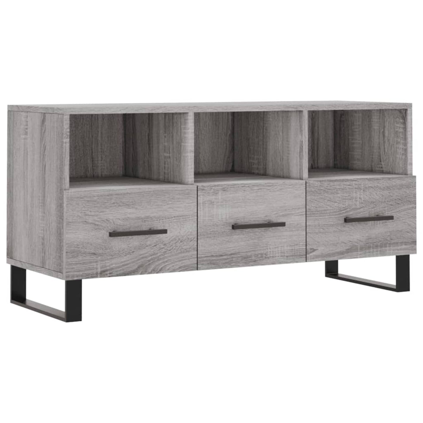 TV-skab Grå Sonoma 102x36x50 cm Træ Materiale