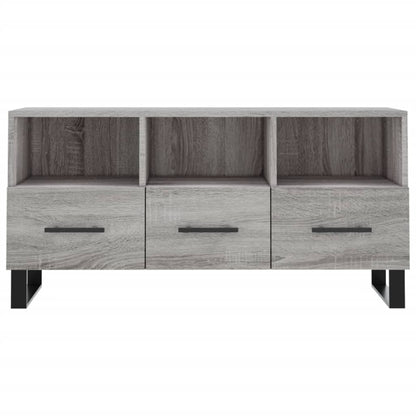 TV-skab Grå Sonoma 102x36x50 cm Træ Materiale