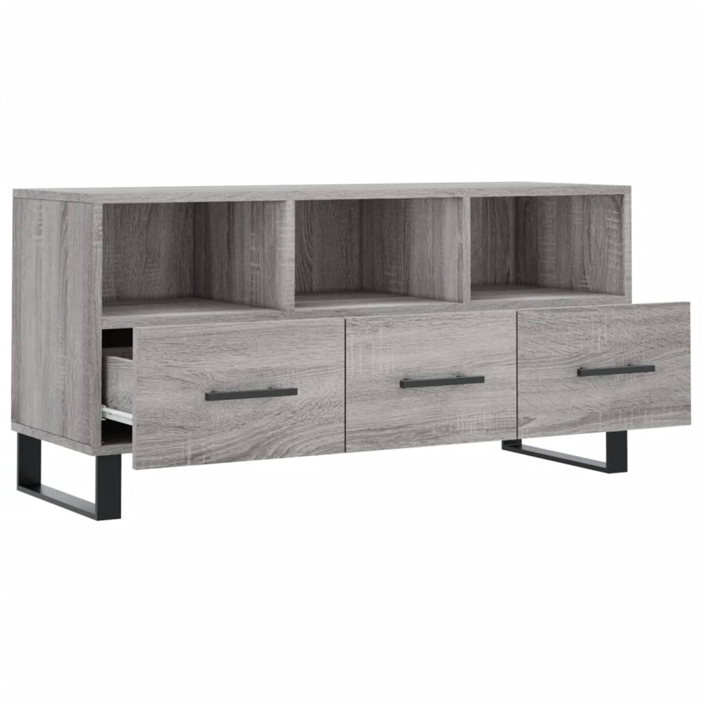 TV-skab Grå Sonoma 102x36x50 cm Træ Materiale