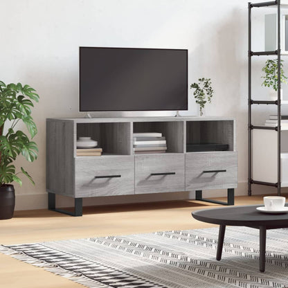 TV-skab Grå Sonoma 102x36x50 cm Træ Materiale