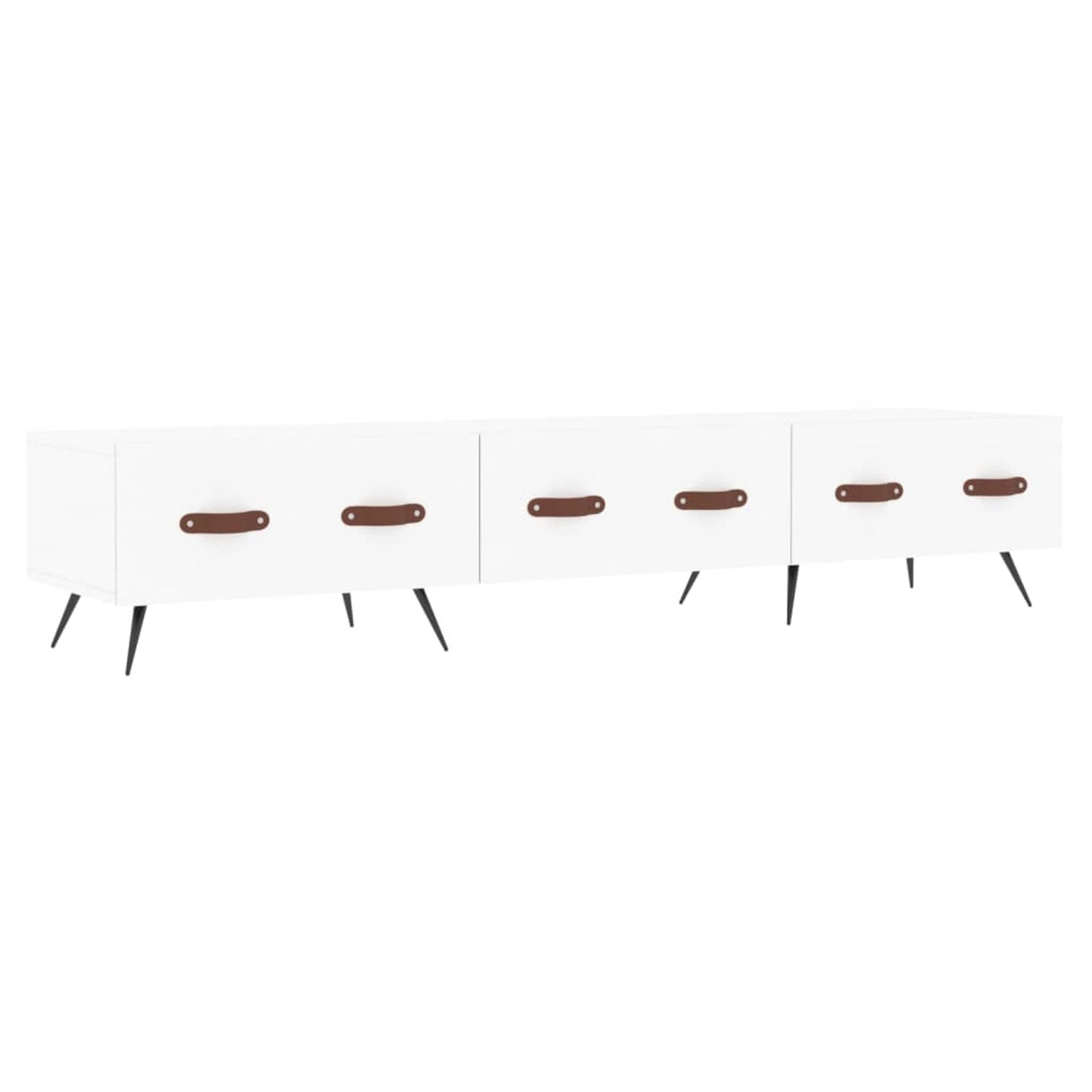 TV-skab Hvid 150x36x30 cm Træ Materiale