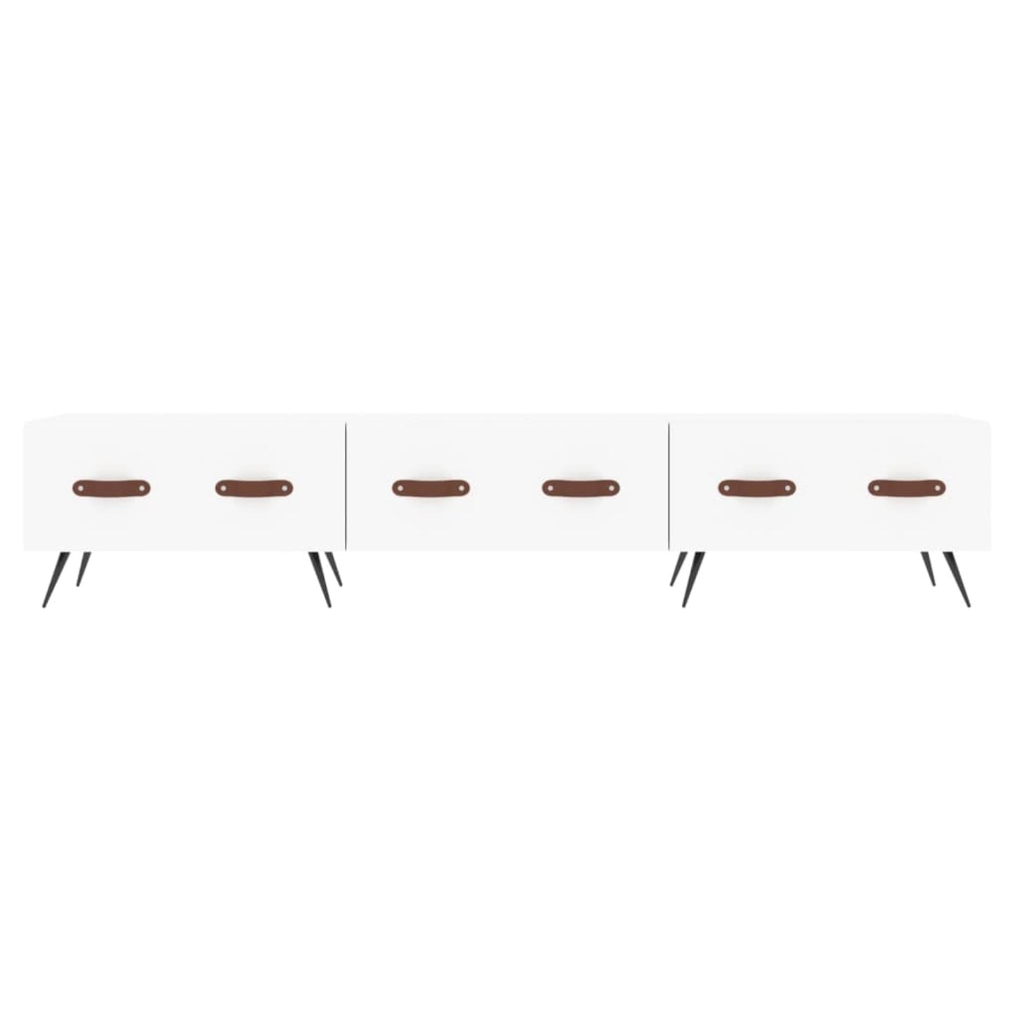 TV-skab Hvid 150x36x30 cm Træ Materiale