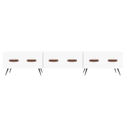 TV-skab Hvid 150x36x30 cm Træ Materiale