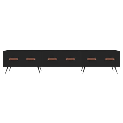 TV-skab Sort 150x36x30 cm Træ Materiale