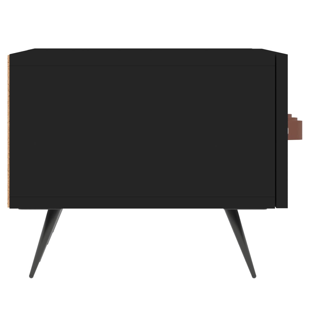 TV-skab Sort 150x36x30 cm Træ Materiale