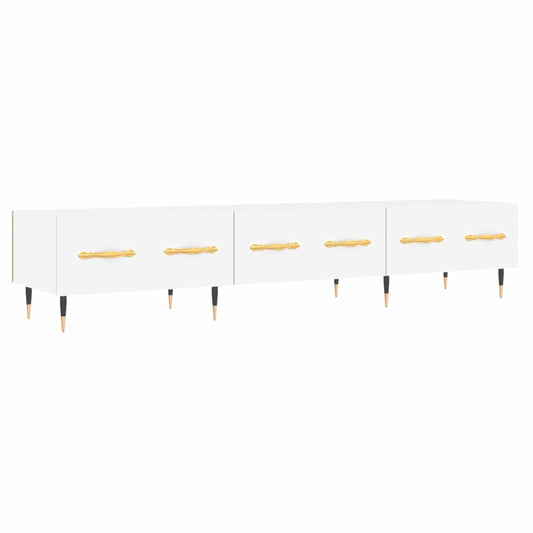 TV-skab Hvid 150x36x30 cm Træ Materiale