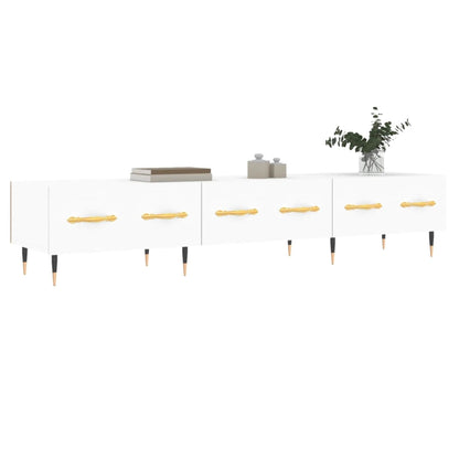 TV-skab Hvid 150x36x30 cm Træ Materiale