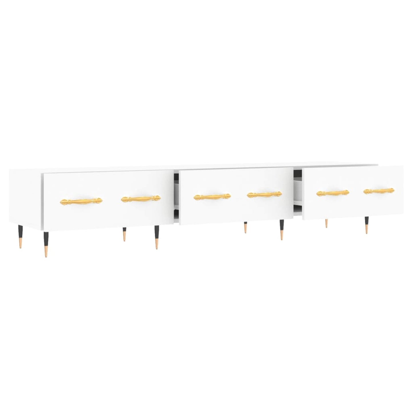 TV-skab Hvid 150x36x30 cm Træ Materiale