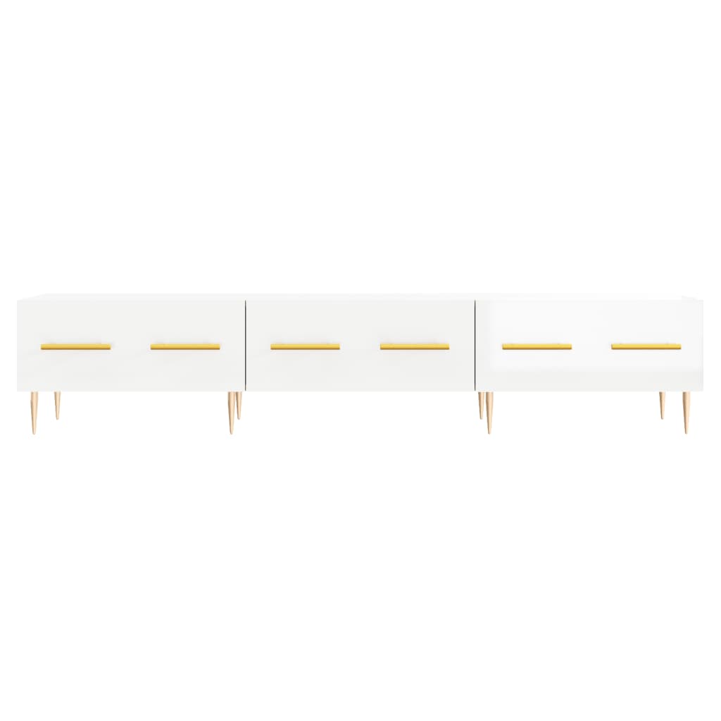 TV-Schrank Hochglanz-Weiß 150x36x30 cm Holzwerkstoff