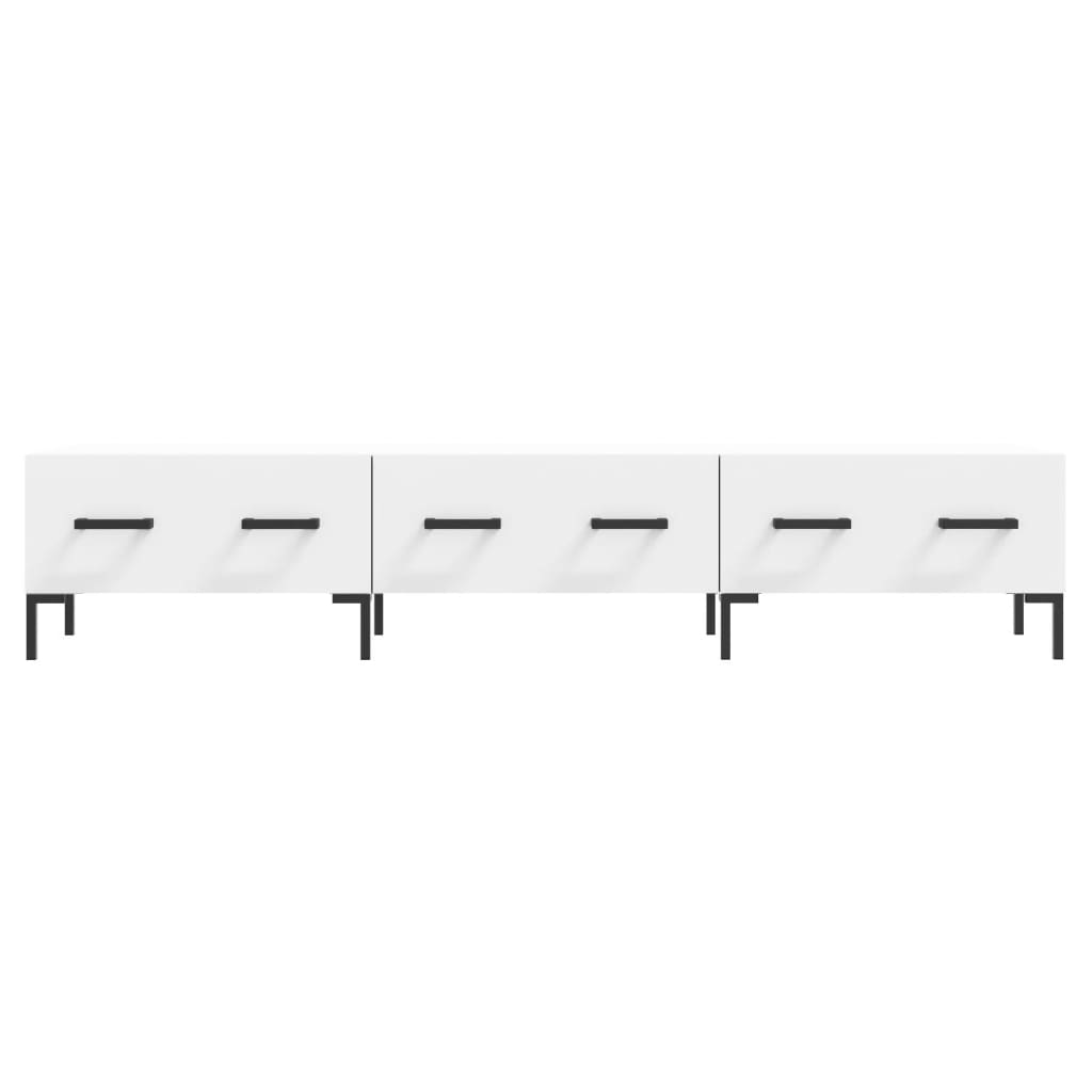 TV-skab Hvid 150x36x30 cm Træ Materiale