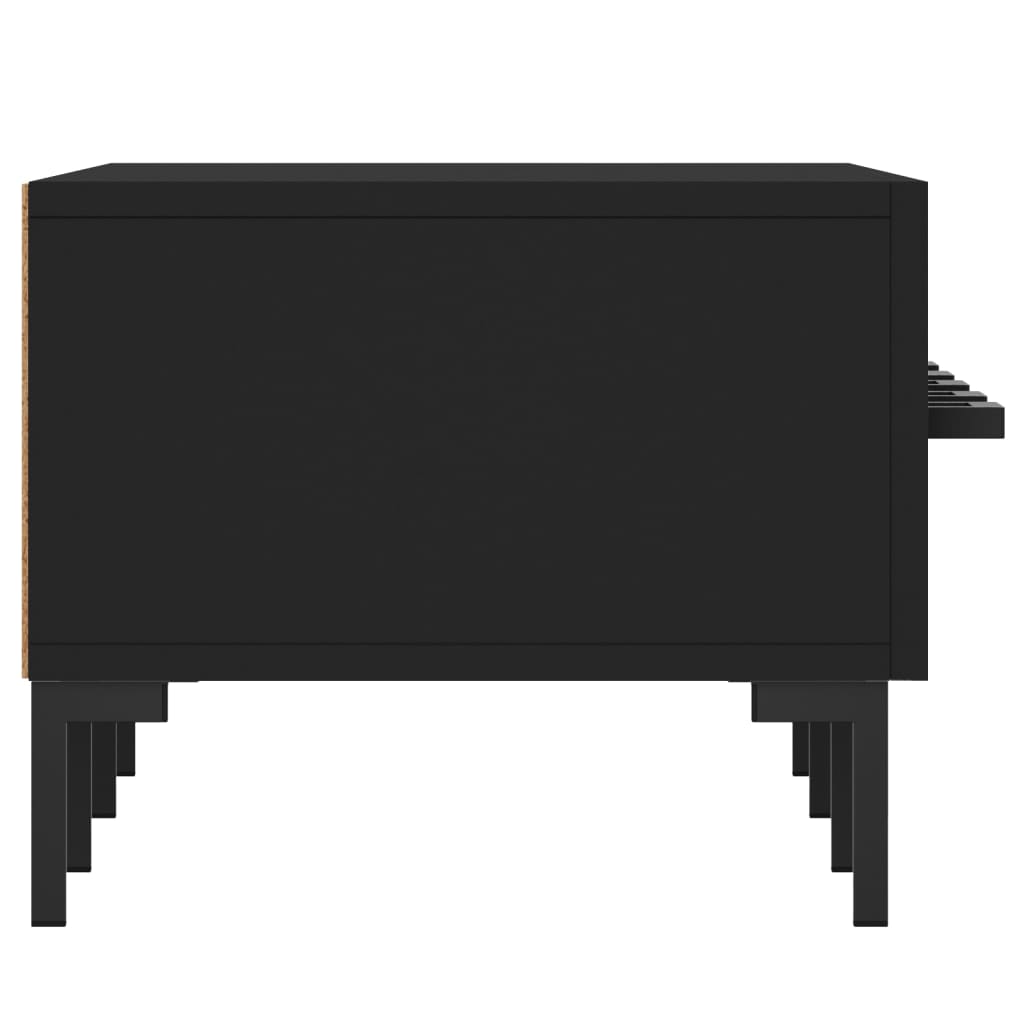TV-skab Sort 150x36x30 cm Træ Materiale