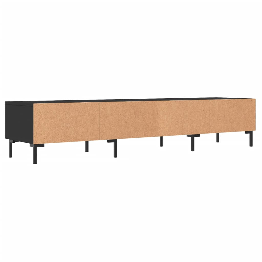 TV-skab Sort 150x36x30 cm Træ Materiale