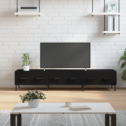 TV-skab Sort 150x36x30 cm Træ Materiale