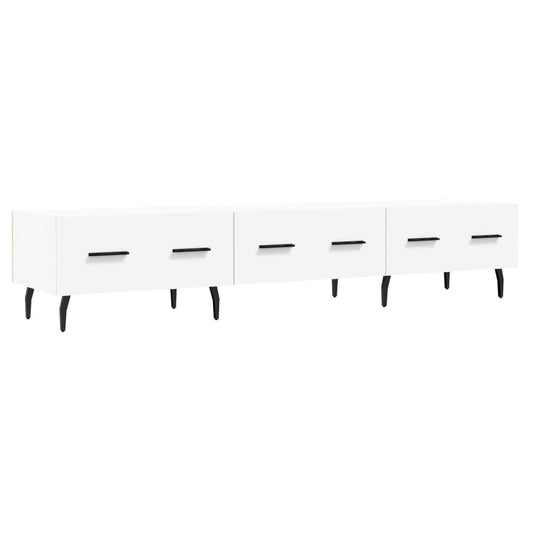 TV-skab Hvid 150x36x30 cm Træ Materiale