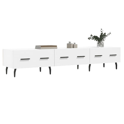 TV-skab Hvid 150x36x30 cm Træ Materiale