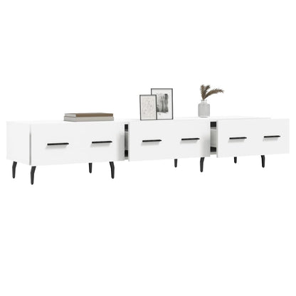 TV-skab Hvid 150x36x30 cm Træ Materiale