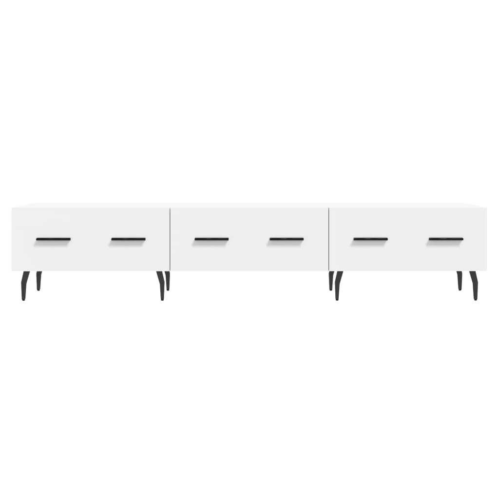 TV-skab Hvid 150x36x30 cm Træ Materiale
