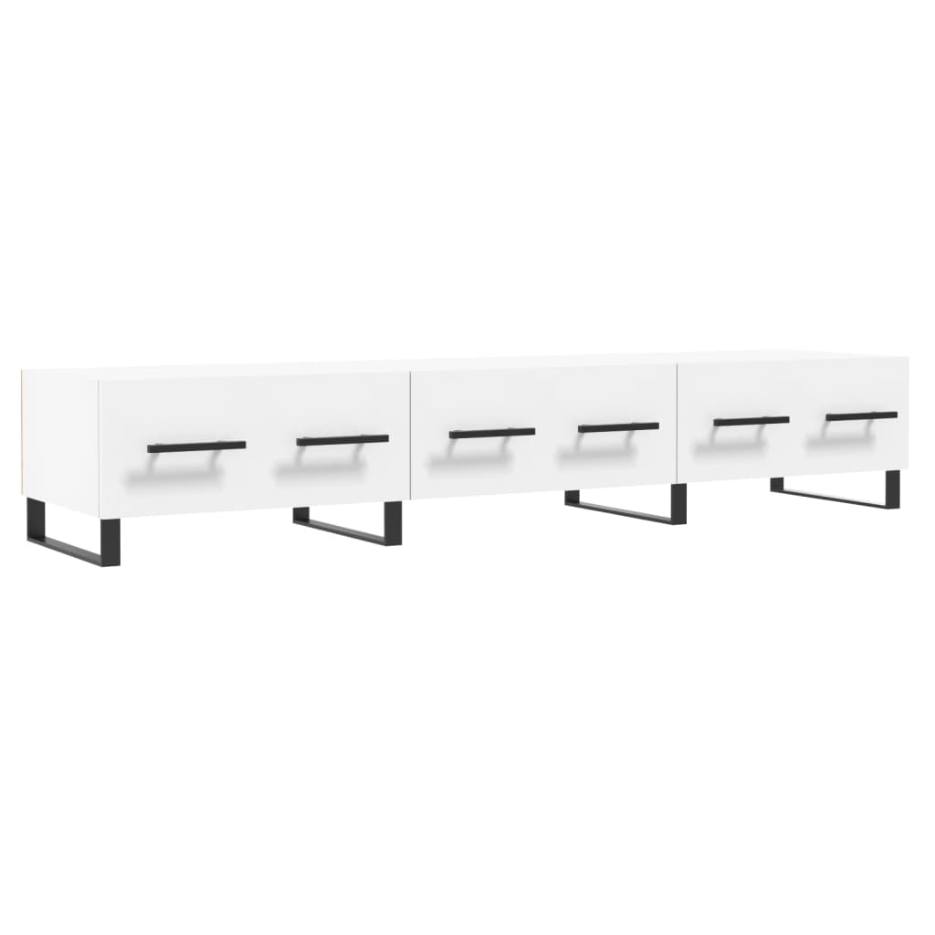TV-skab Hvid 150x36x30 cm Træ Materiale