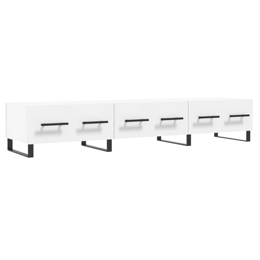 TV-skab Hvid 150x36x30 cm Træ Materiale