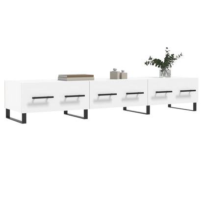 TV-skab Hvid 150x36x30 cm Træ Materiale