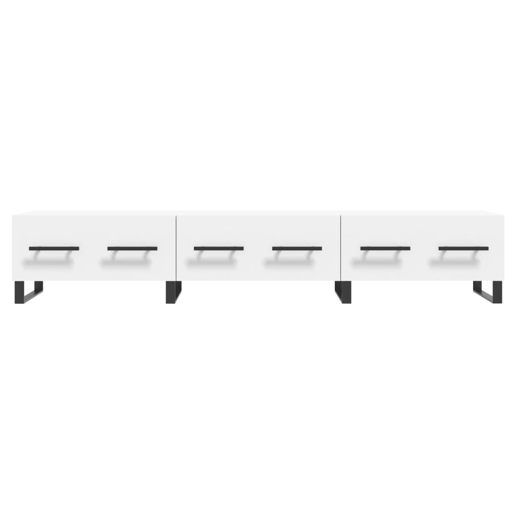 TV-skab Hvid 150x36x30 cm Træ Materiale