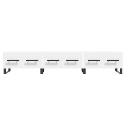 TV-skab Hvid 150x36x30 cm Træ Materiale