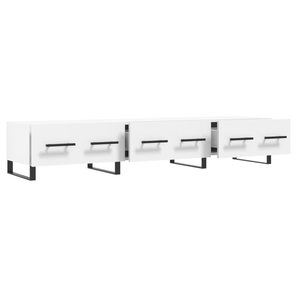TV-skab Hvid 150x36x30 cm Træ Materiale