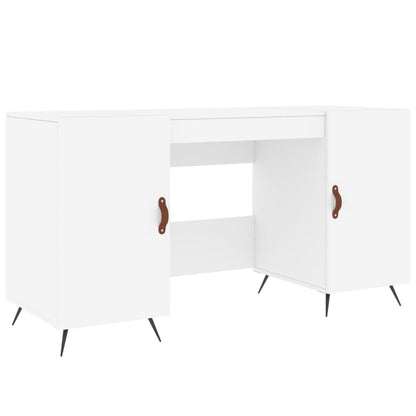 Schreibtisch Weiß 140x50x75 cm Holzwerkstoff