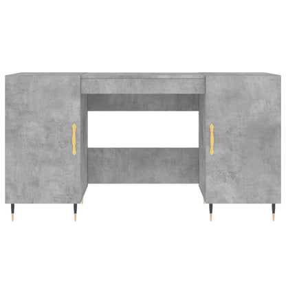 Schreibtisch Betongrau 140x50x75 cm Holzwerkstoff