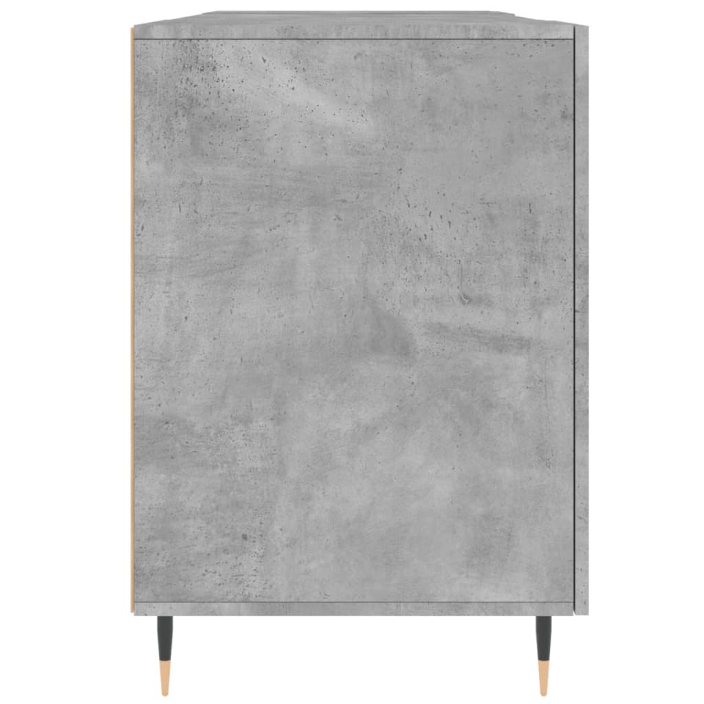 Schreibtisch Betongrau 140x50x75 cm Holzwerkstoff