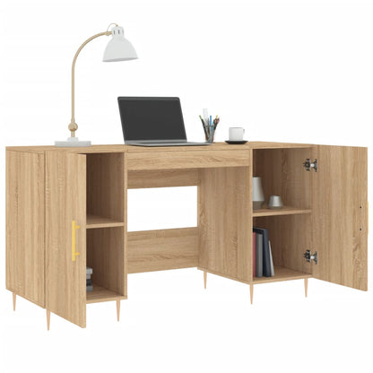 Schreibtisch Sonoma-Eiche 140x50x75 cm Holzwerkstoff