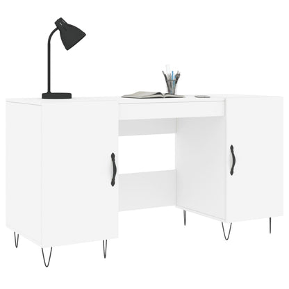 Schreibtisch Weiß 140x50x75 cm Holzwerkstoff