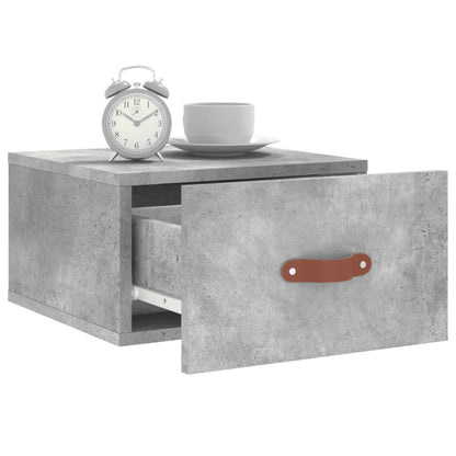 Wand-Nachttisch Betongrau 35x35x20 cm