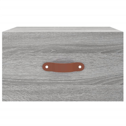 Wand-Nachttisch Grau Sonoma 35x35x20 cm