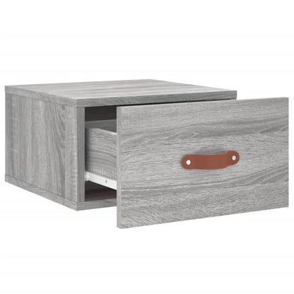 Wand-Nachttisch Grau Sonoma 35x35x20 cm