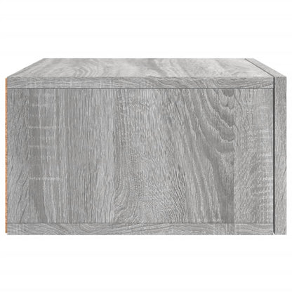 Wand-Nachttisch Grau Sonoma 35x35x20 cm