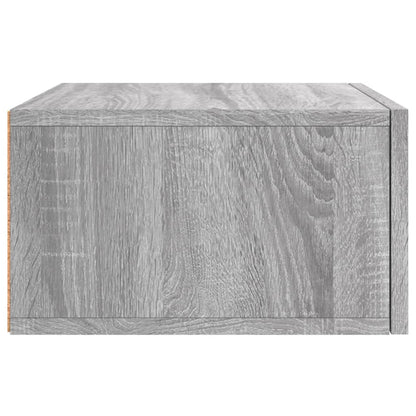 Wand-Nachttische 2 Stk. Grau Sonoma 35x35x20 cm