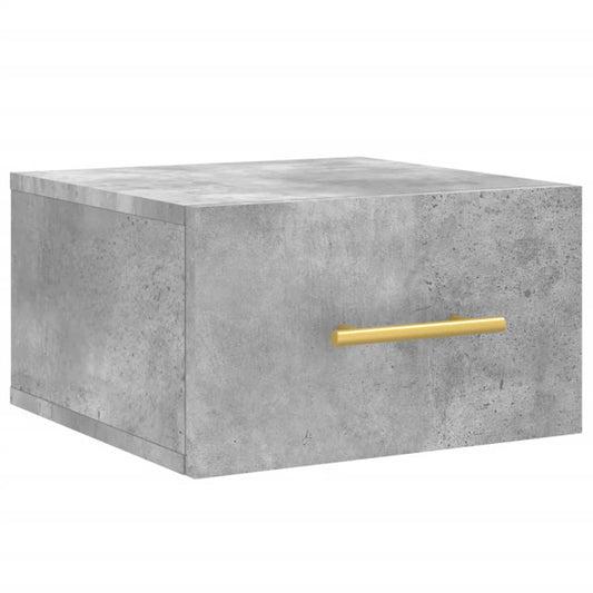 Wand-Nachttisch Betongrau 35x35x20 cm