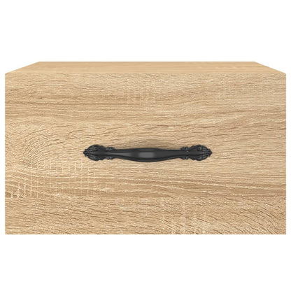 Wand-Nachttische 2 Stk. Sonoma-Eiche 35x35x20 cm