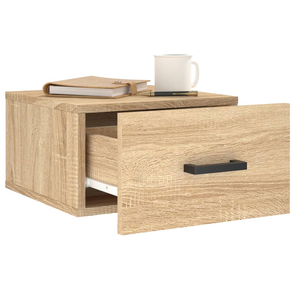 Wand-Nachttisch Sonoma-Eiche 35x35x20 cm