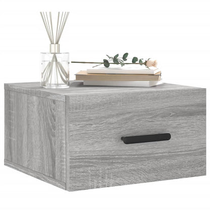 Wand-Nachttisch Grau Sonoma 35x35x20 cm