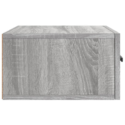 Wand-Nachttisch Grau Sonoma 35x35x20 cm