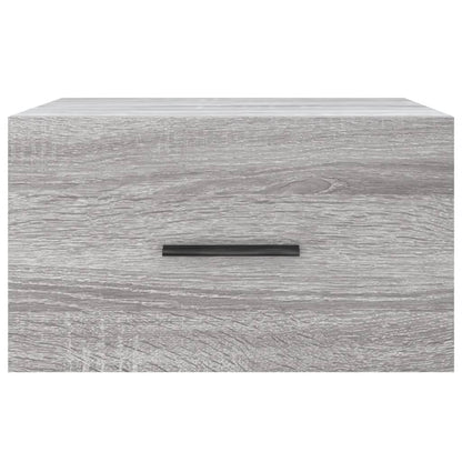 Wand-Nachttische 2 Stk. Grau Sonoma 35x35x20 cm