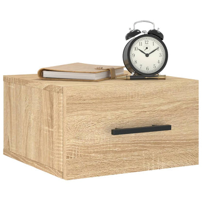 Wand-Nachttische 2 Stk. Sonoma-Eiche 35x35x20 cm