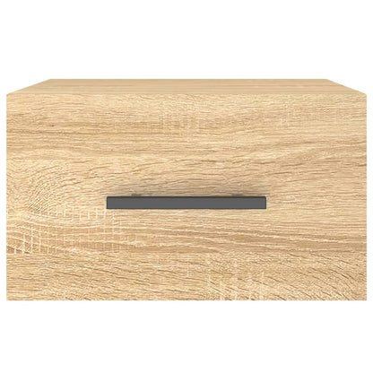 Wand-Nachttische 2 Stk. Sonoma-Eiche 35x35x20 cm
