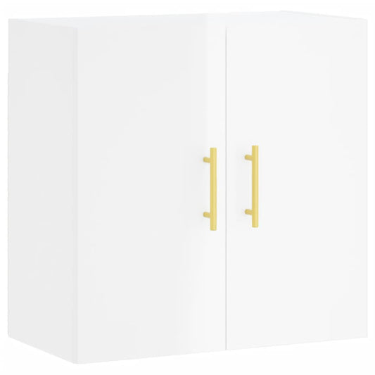 Wandschrank Hochglanz-Weiß 60x31x60 cm Holzwerkstoff
